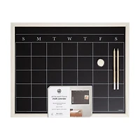 White Wash Frame Chalk Calendar, 16x20 in