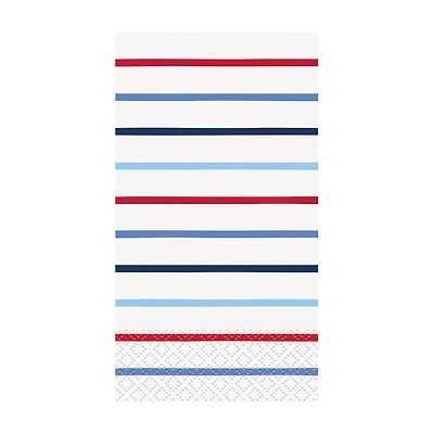 Patriotic Striped Paper Guest Napkins, 16 ct