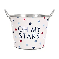"Oh My Stars" Metal Patriotic Drink Bucket