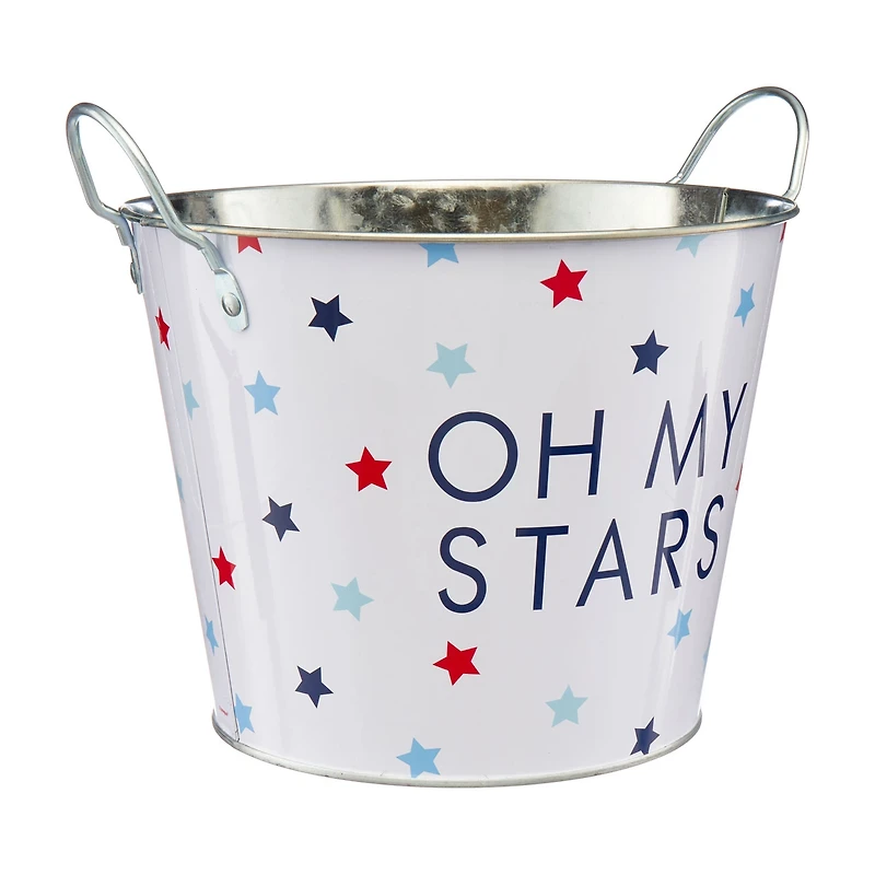"Oh My Stars" Metal Patriotic Drink Bucket