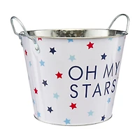 "Oh My Stars" Metal Patriotic Drink Bucket