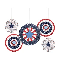 Unique Party Paper Fan Kit, 5 ct