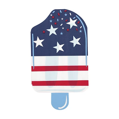 Patriotic Popsicle-Shaped Napkin, 16 ct
