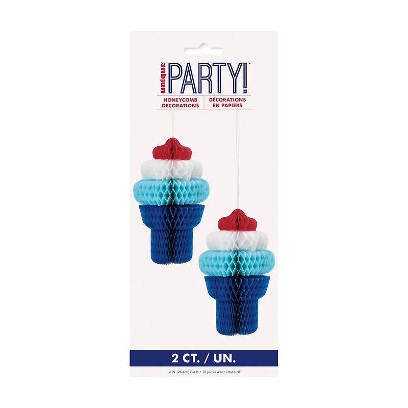 Unique Party Honeycomb Decorations, 2 ct