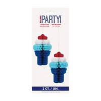 Unique Party Honeycomb Decorations, 2 ct