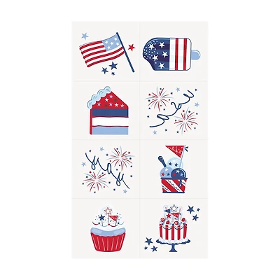 Unique Party Patriotic Temporary Tattoos, 24 ct