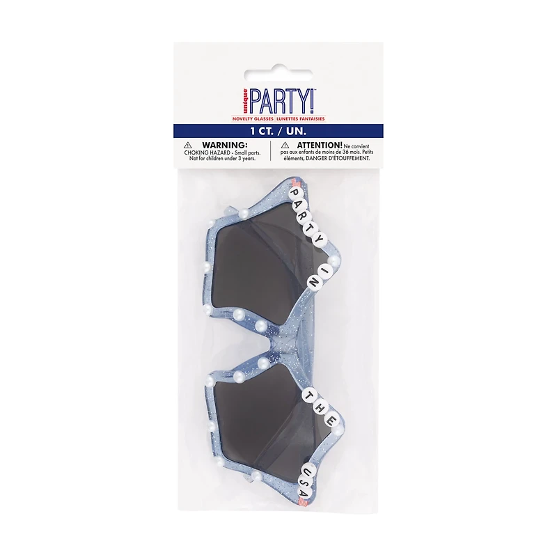 Unique Party Patriotic Novelty Star Glasses