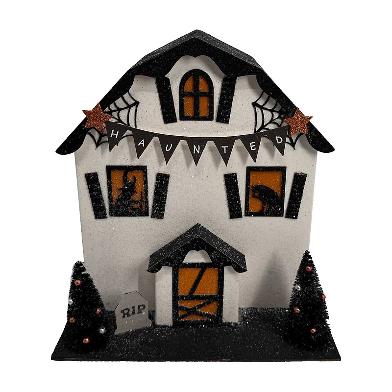 Haunted House Pre-lit Tabletop Décor