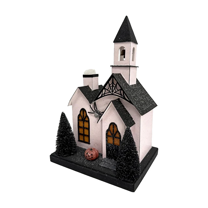 Haunted House Pre-lit Tabletop Décor, 12 in