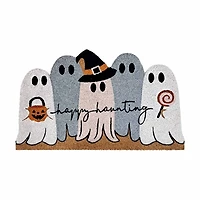 Halloween Happy Haunting Ghost Coir Doormat, 18x30 in