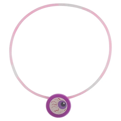 Halloween Eyeball Glows in the Dark Party Favor Necklace