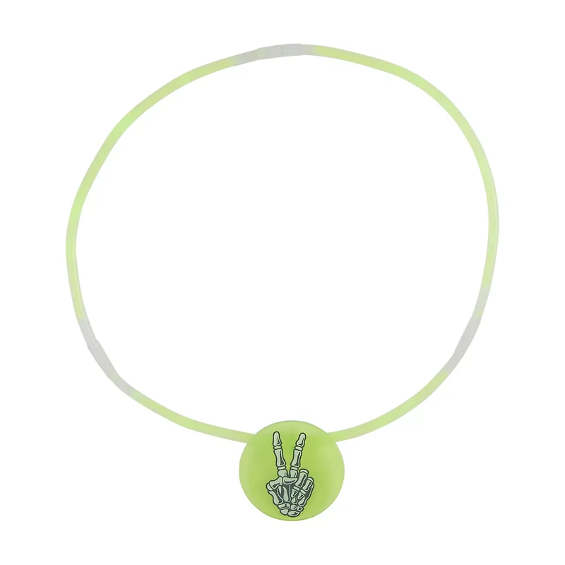 Halloween Ghost Hand Glows in the Dark Party Favor Necklace