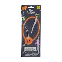 Halloween Pumpkin Glows in the Dark Party Favor Necklace
