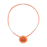 Halloween Pumpkin Glows in the Dark Party Favor Necklace