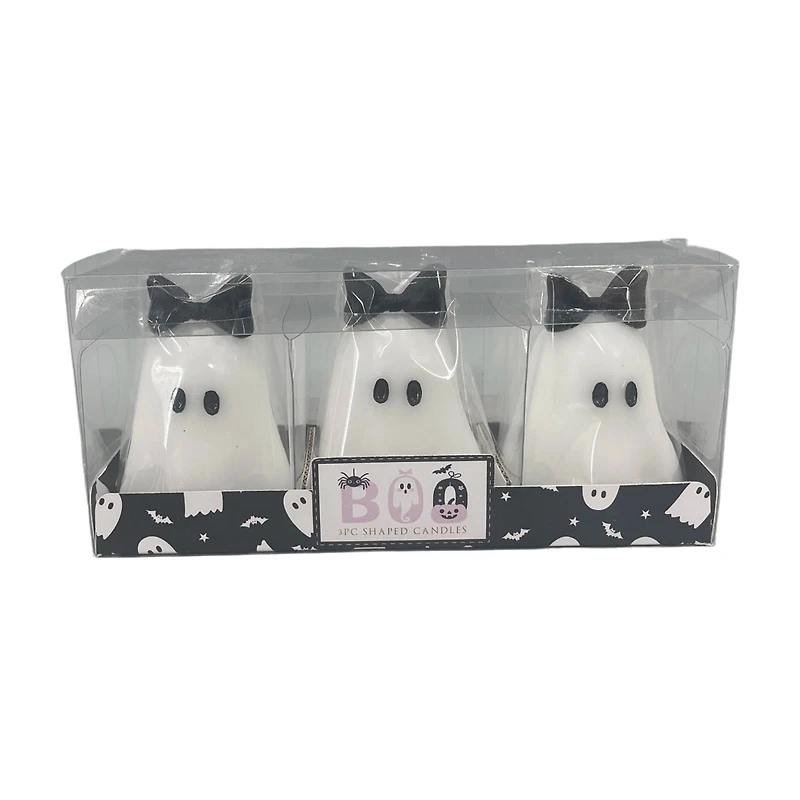 Halloween Ghost Figural Candle Décor, 3 pk