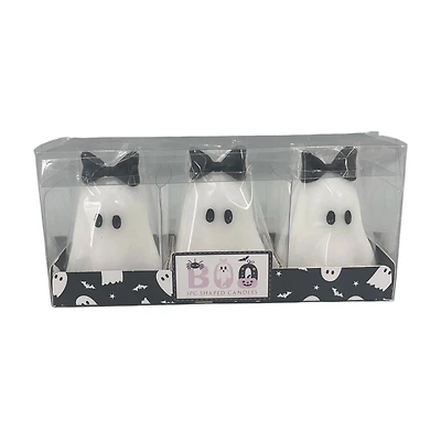 Halloween Ghost Figural Candle Décor, 3 pk
