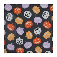 Halloween Glow in the Dark PEVA Pumpkin Printed Tablecloth, 52x70 in