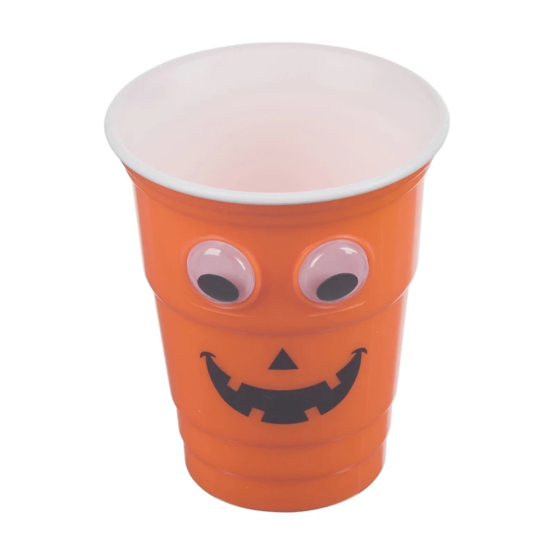 Halloween Plastic Googly Eye Cups, 3 Assorted Designs