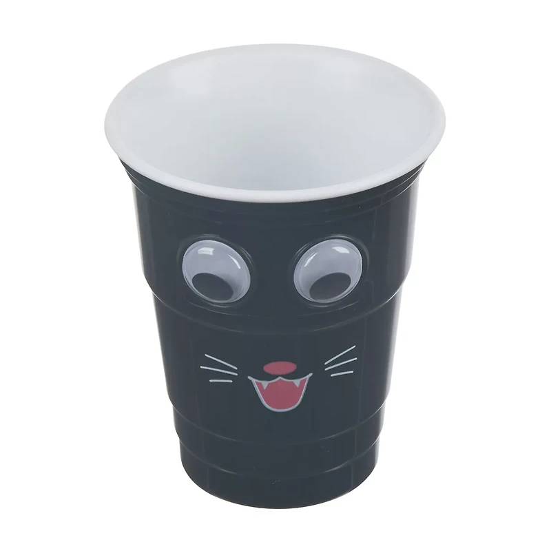 Halloween Plastic Googly Eye Cups, 3 Assorted Designs