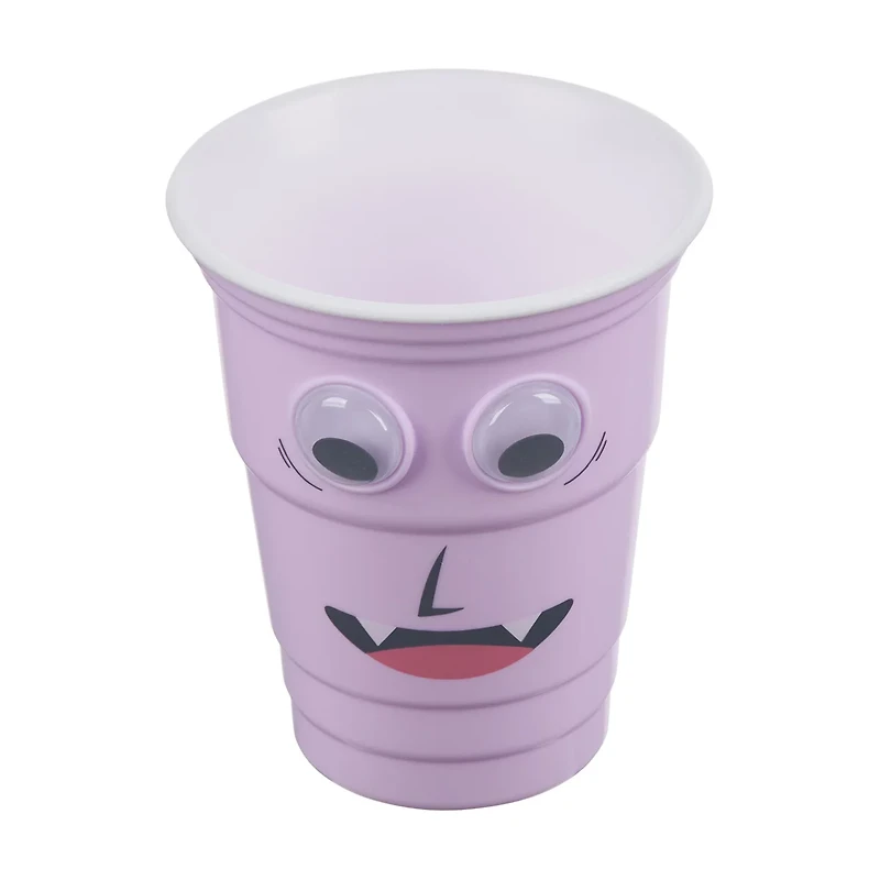 Halloween Plastic Googly Eye Cups, 3 Assorted Designs