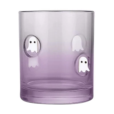 Halloween Purple Glass Tumbler