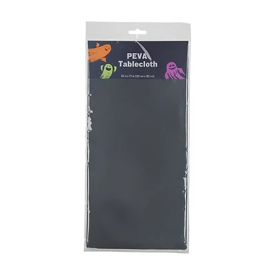 Halloween Black PEVA Tablecloth, 52x72 in