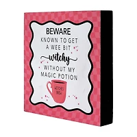 Halloween Pink Witchy Boxtop Decor