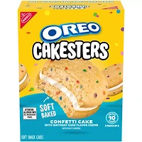 OREO Cakesters Confetti Cake Soft Snack Cakes, 5 - 2.02 oz Snack Packs
