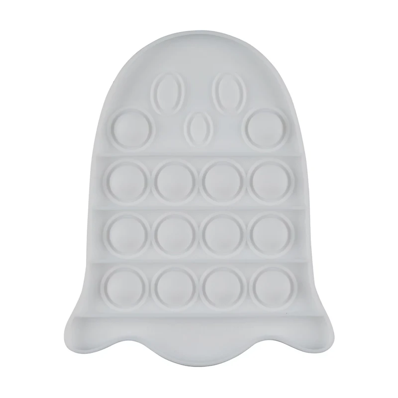 Halloween White Ghost Shaped Bubble Popper Toy