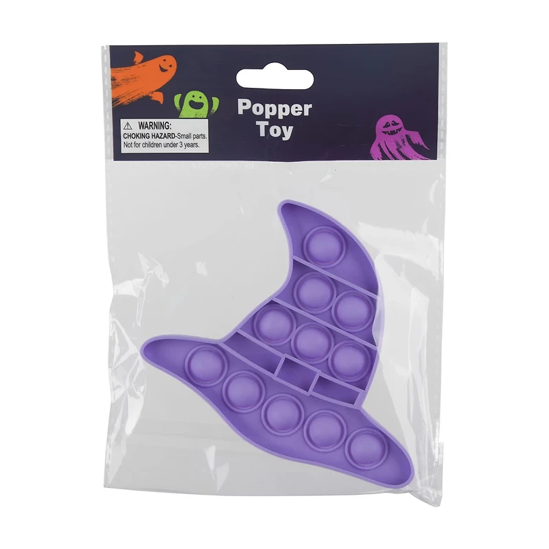 Halloween Blue Witch Hat Shaped Bubble Popper Toy
