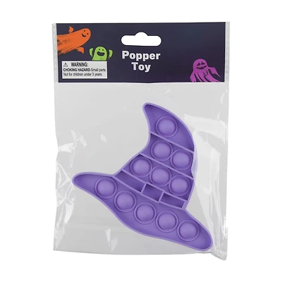 Halloween Blue Witch Hat Shaped Bubble Popper Toy