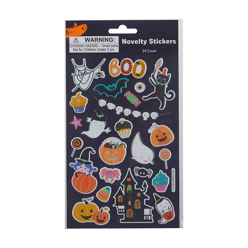 Halloween Novelty Stickers, Assorted, 24 ct