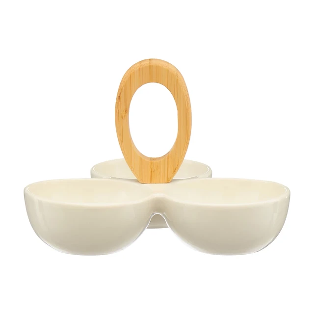 3-Section Bowl with Handle