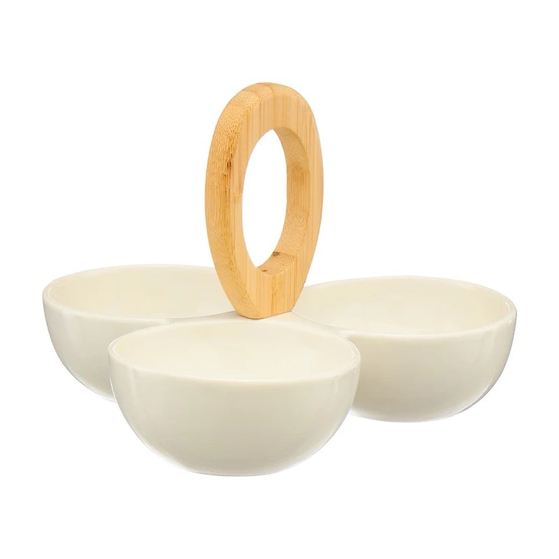 3-Section Bowl with Handle