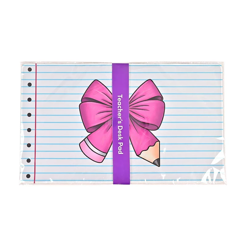 Teacher's Pencil Bow Desk Pad