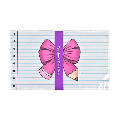 Teacher's Pencil Bow Desk Pad