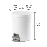 Sterilite 1.6 Gallon StepOn Wastebasket