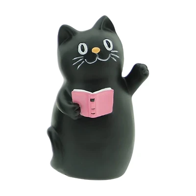 Halloween Resin Black Cat Décor, 4 Assorted Styles
