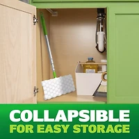 Swiffer Hair Magnet Deluxe Starter Kit with Collapsible Pole, 6 Hair Magnet Dry Cloths, 2 Bonus Mop & Go Wet Cloths