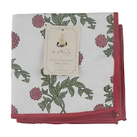 Holly Williams Red Floral Dishcloth Set, 12 in x 12 in, 2 pack