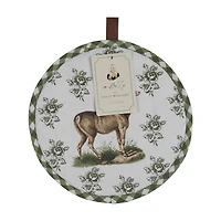 Holly Williams Fall Deer Print Round Pot Holder