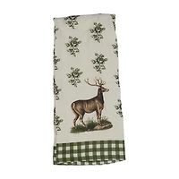 Holly Williams Fall Deer Print Kitchen Towel, 15x25 in