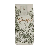 Holly Williams Fall Pumpkin Print Kitchen Towel, 15x25 in