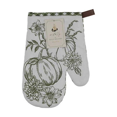 Holly Williams Fall Pumpkin Print Oven Mitt