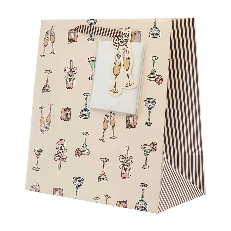Cheers to You Gift Bag Set, Extra Large