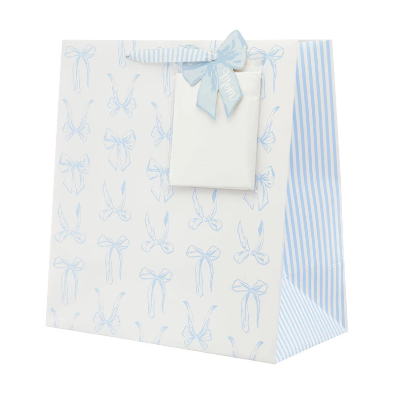 Mother's Day Bow-Print Gift Bag Set, Extra Large