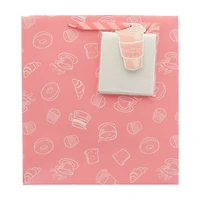 'World Best Mom' Mother's Day Breakfast-Print Gift Bag Set, Extra Large