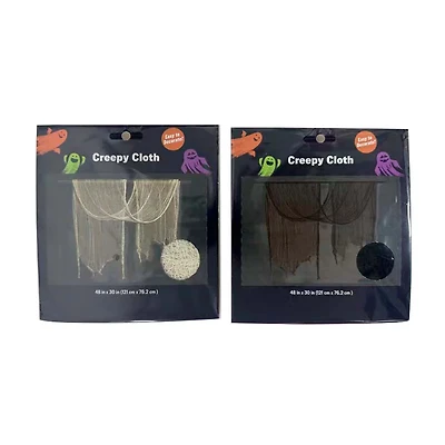 Halloween Creepy Cloth Décor, 2 Assorted Colors
