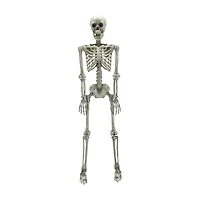 Halloween White Plastic Poseable Skeleton, 60 in