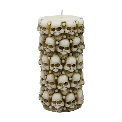 Halloween Decorative Skeleton Pillar Candle